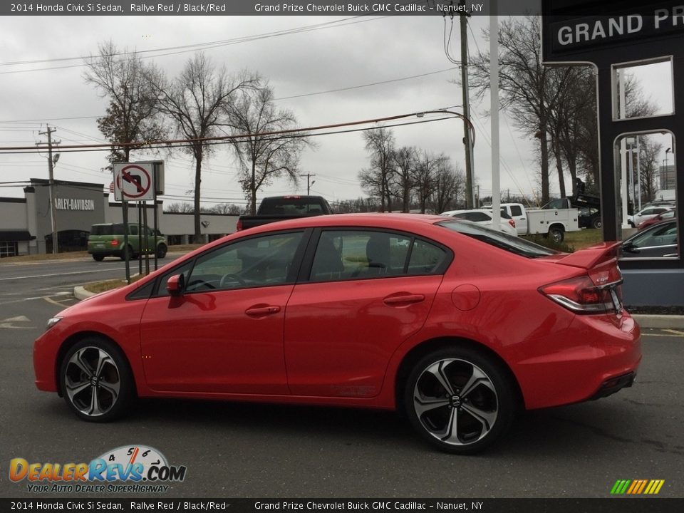 2014 Honda Civic Si Sedan Rallye Red / Black/Red Photo #7