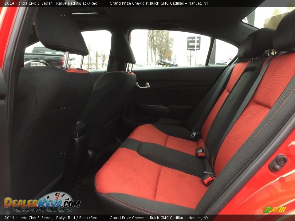 2014 Honda Civic Si Sedan Rallye Red / Black/Red Photo #8