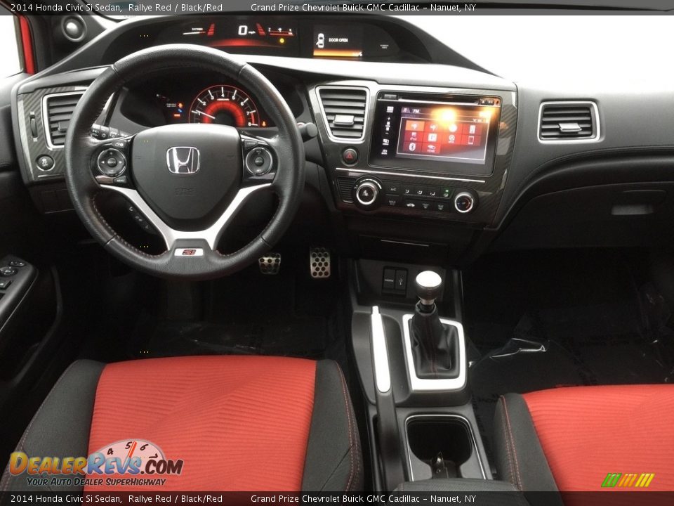 2014 Honda Civic Si Sedan Rallye Red / Black/Red Photo #9