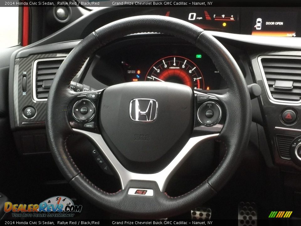 2014 Honda Civic Si Sedan Rallye Red / Black/Red Photo #12