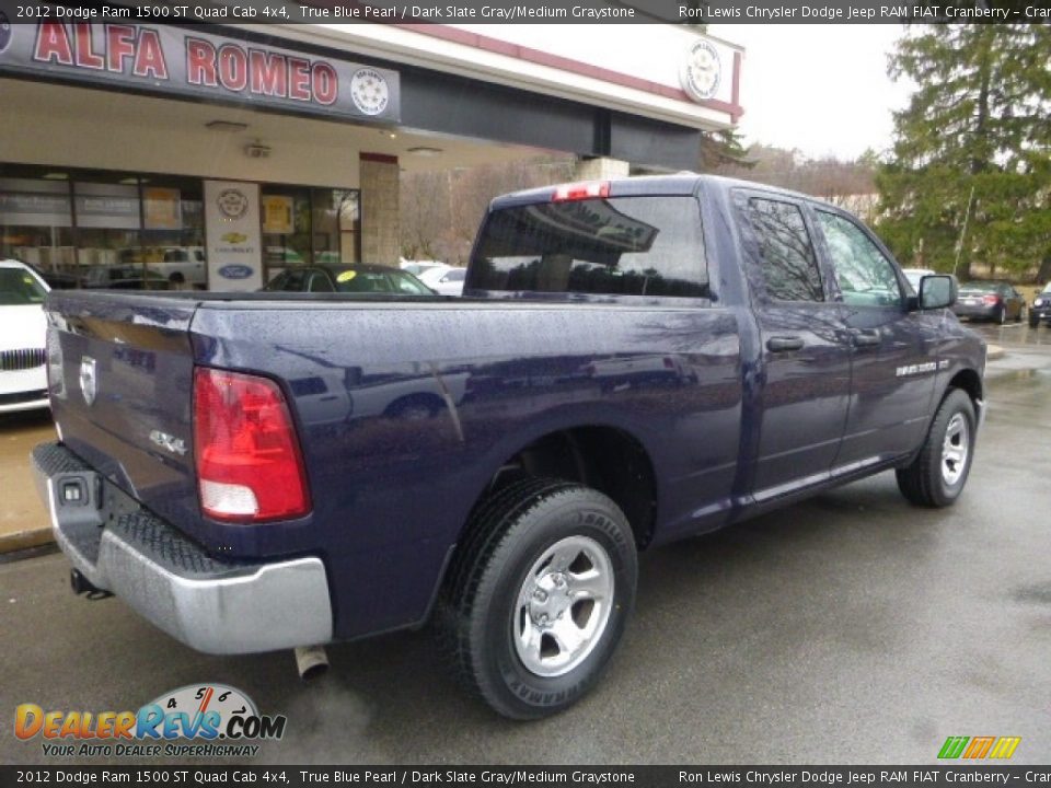 2012 Dodge Ram 1500 ST Quad Cab 4x4 True Blue Pearl / Dark Slate Gray/Medium Graystone Photo #2