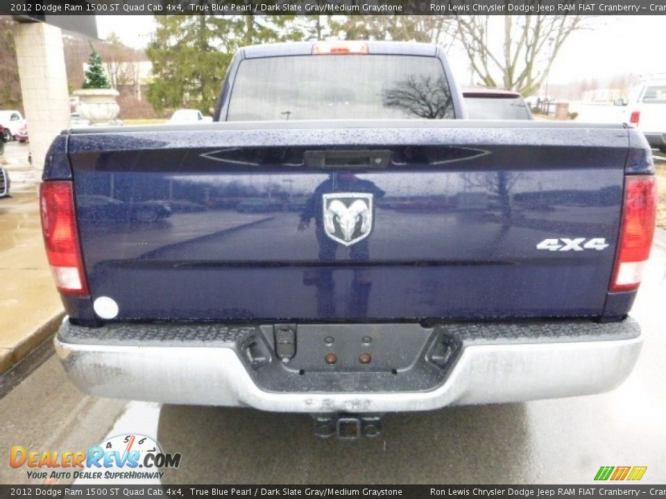 2012 Dodge Ram 1500 ST Quad Cab 4x4 True Blue Pearl / Dark Slate Gray/Medium Graystone Photo #5