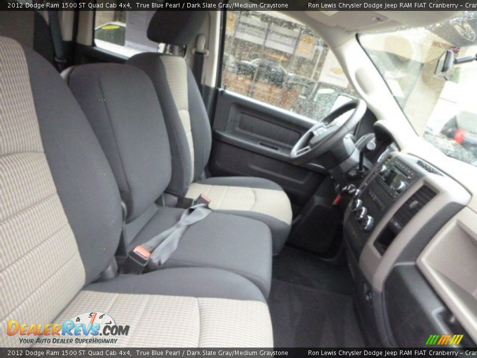 2012 Dodge Ram 1500 ST Quad Cab 4x4 True Blue Pearl / Dark Slate Gray/Medium Graystone Photo #7