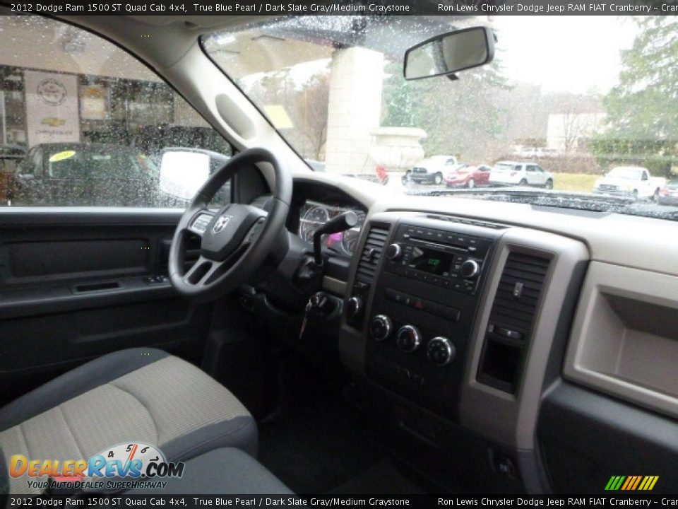 2012 Dodge Ram 1500 ST Quad Cab 4x4 True Blue Pearl / Dark Slate Gray/Medium Graystone Photo #8