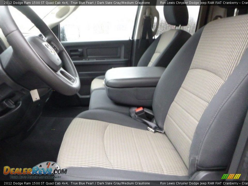 2012 Dodge Ram 1500 ST Quad Cab 4x4 True Blue Pearl / Dark Slate Gray/Medium Graystone Photo #15