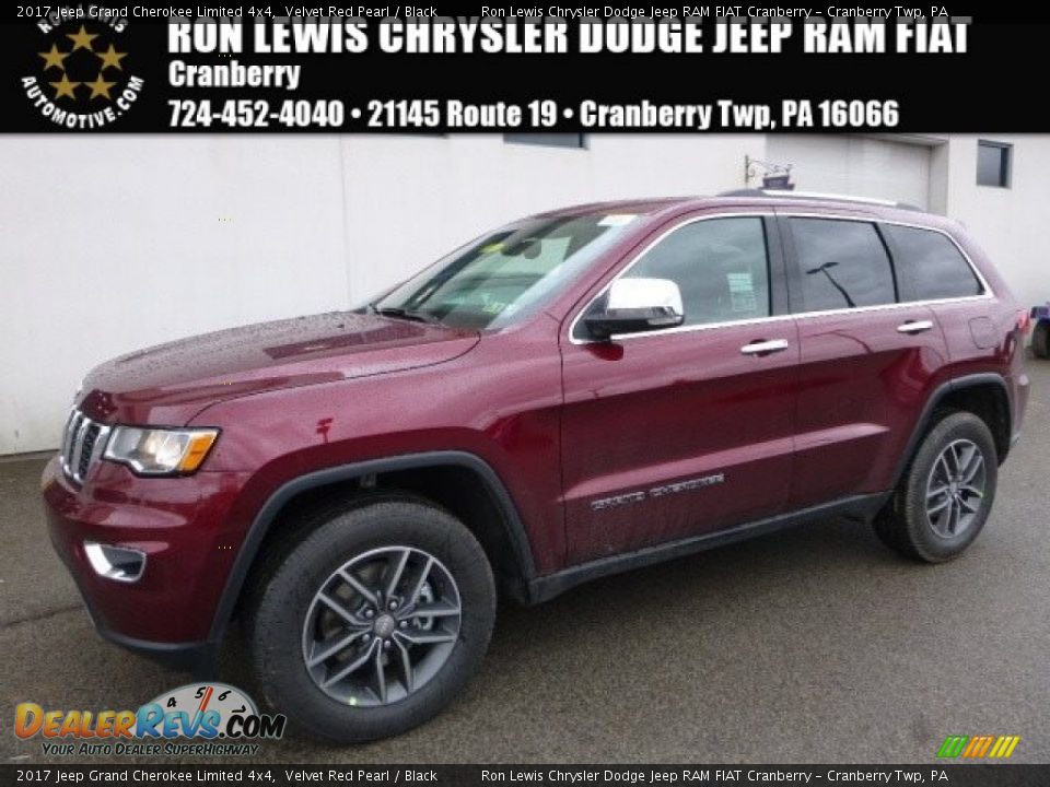 2017 Jeep Grand Cherokee Limited 4x4 Velvet Red Pearl / Black Photo #1