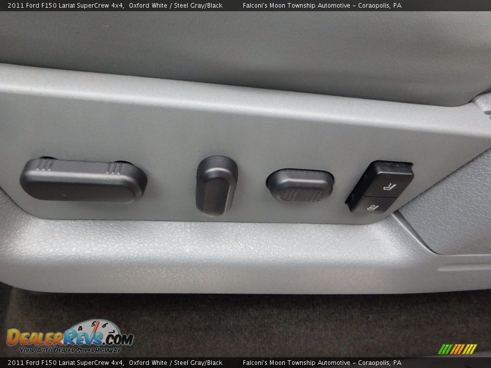 2011 Ford F150 Lariat SuperCrew 4x4 Oxford White / Steel Gray/Black Photo #19