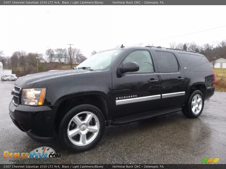 2007 Chevrolet Suburban 1500 LTZ 4x4 Black / Light Cashmere/Ebony Photo #1