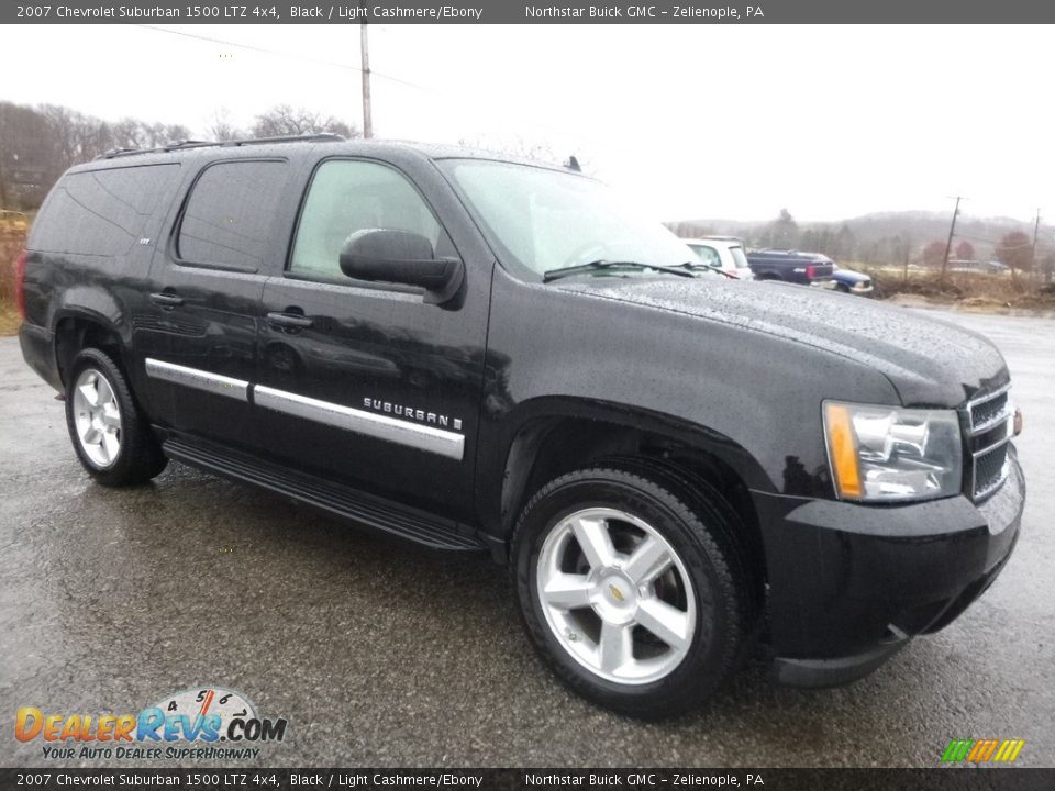 2007 Chevrolet Suburban 1500 LTZ 4x4 Black / Light Cashmere/Ebony Photo #3