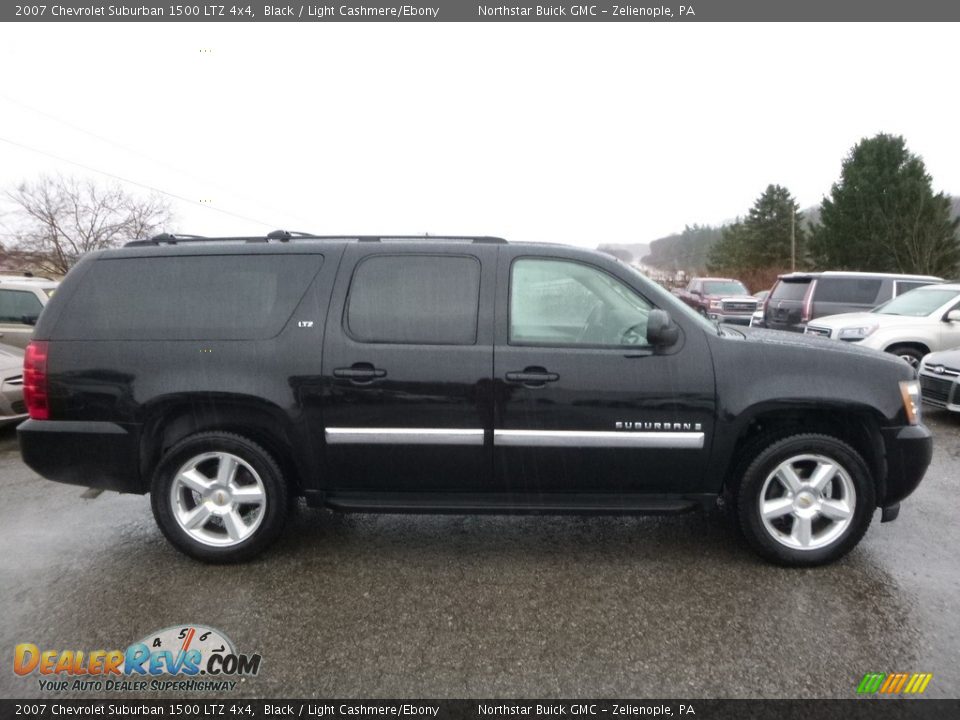 2007 Chevrolet Suburban 1500 LTZ 4x4 Black / Light Cashmere/Ebony Photo #4