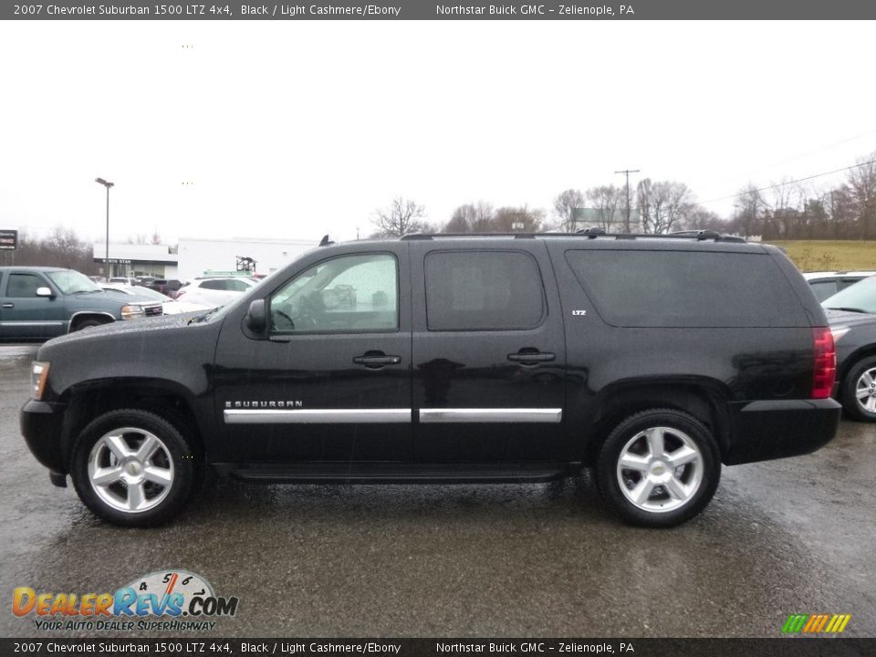 2007 Chevrolet Suburban 1500 LTZ 4x4 Black / Light Cashmere/Ebony Photo #12