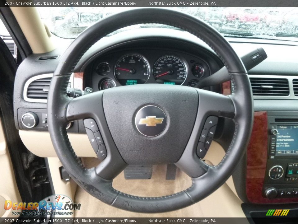 2007 Chevrolet Suburban 1500 LTZ 4x4 Black / Light Cashmere/Ebony Photo #25