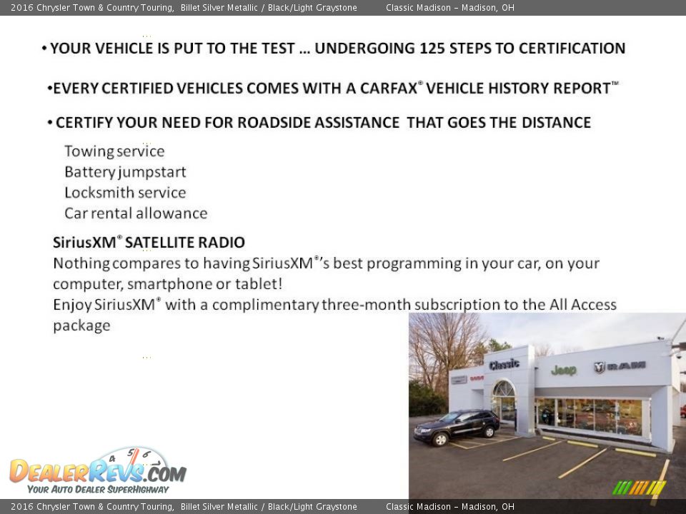 Dealer Info of 2016 Chrysler Town & Country Touring Photo #22