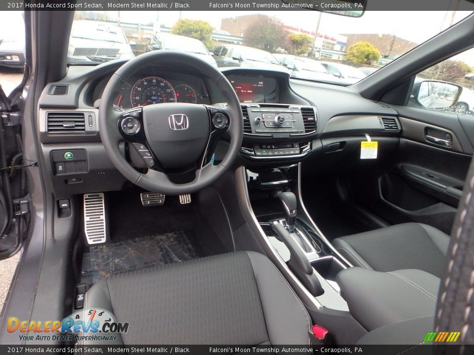 Black Interior - 2017 Honda Accord Sport Sedan Photo #7