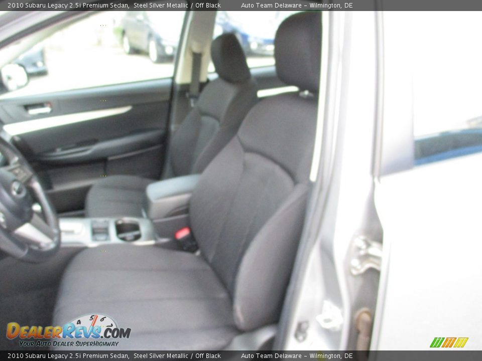 2010 Subaru Legacy 2.5i Premium Sedan Steel Silver Metallic / Off Black Photo #9