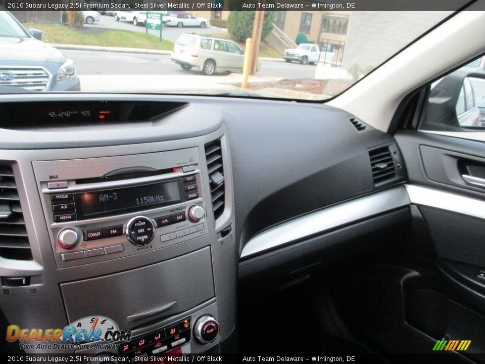 2010 Subaru Legacy 2.5i Premium Sedan Steel Silver Metallic / Off Black Photo #14