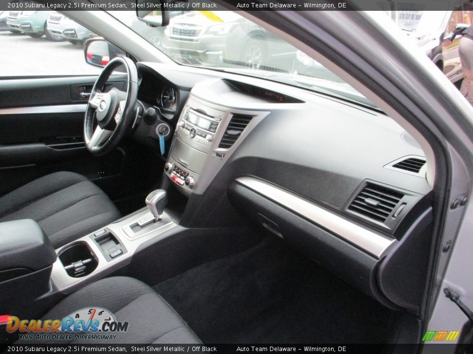 2010 Subaru Legacy 2.5i Premium Sedan Steel Silver Metallic / Off Black Photo #16