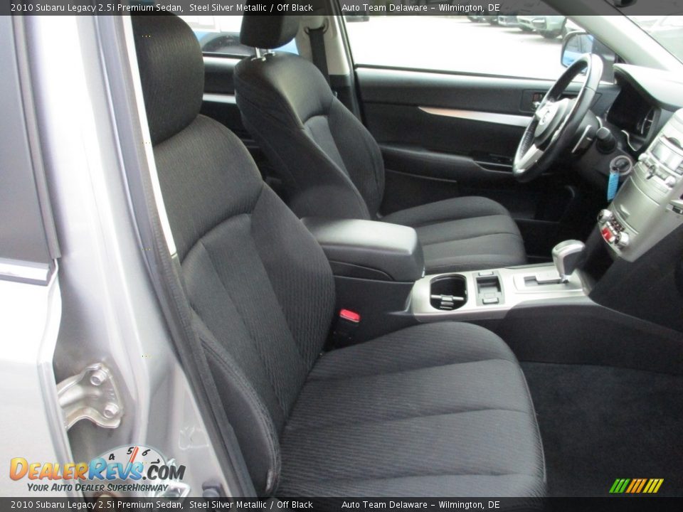 2010 Subaru Legacy 2.5i Premium Sedan Steel Silver Metallic / Off Black Photo #17