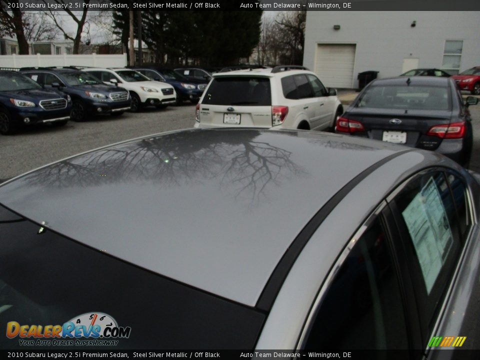 2010 Subaru Legacy 2.5i Premium Sedan Steel Silver Metallic / Off Black Photo #19