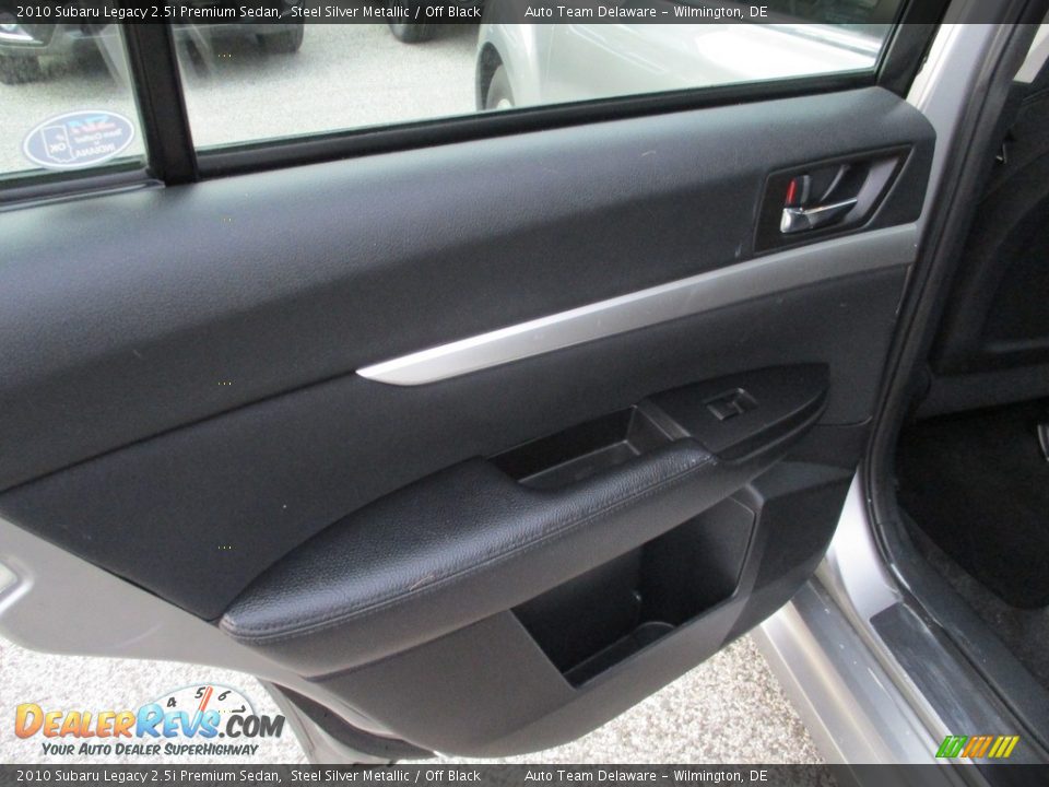 2010 Subaru Legacy 2.5i Premium Sedan Steel Silver Metallic / Off Black Photo #27