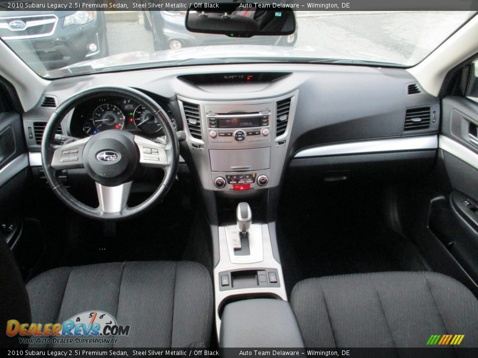 2010 Subaru Legacy 2.5i Premium Sedan Steel Silver Metallic / Off Black Photo #30