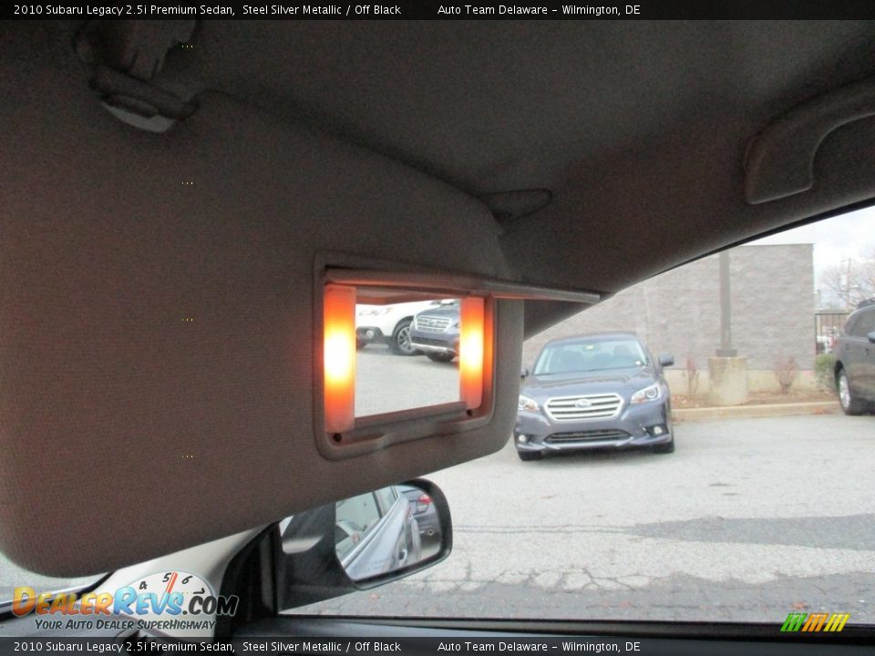 2010 Subaru Legacy 2.5i Premium Sedan Steel Silver Metallic / Off Black Photo #35