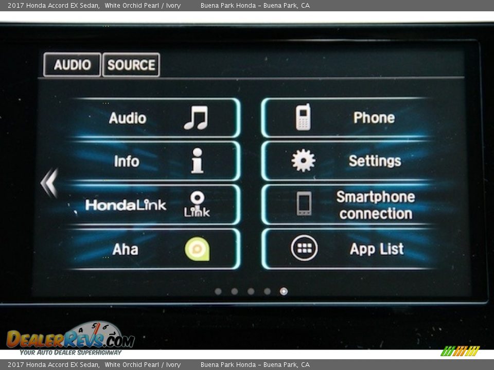 2017 Honda Accord EX Sedan White Orchid Pearl / Ivory Photo #16