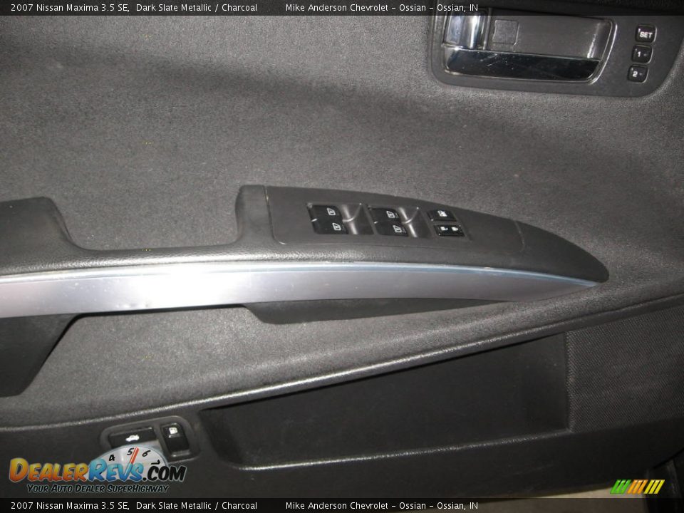 2007 Nissan Maxima 3.5 SE Dark Slate Metallic / Charcoal Photo #9