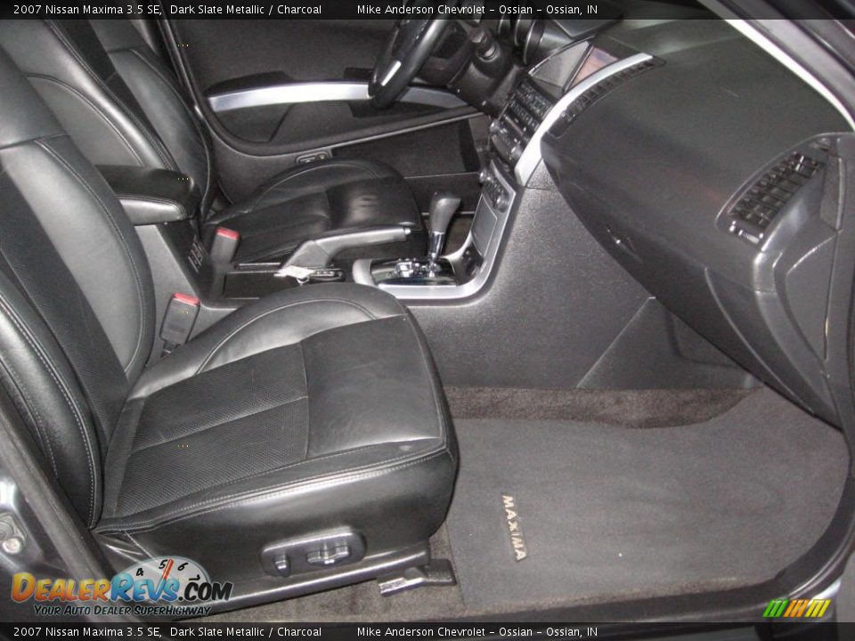 2007 Nissan Maxima 3.5 SE Dark Slate Metallic / Charcoal Photo #12