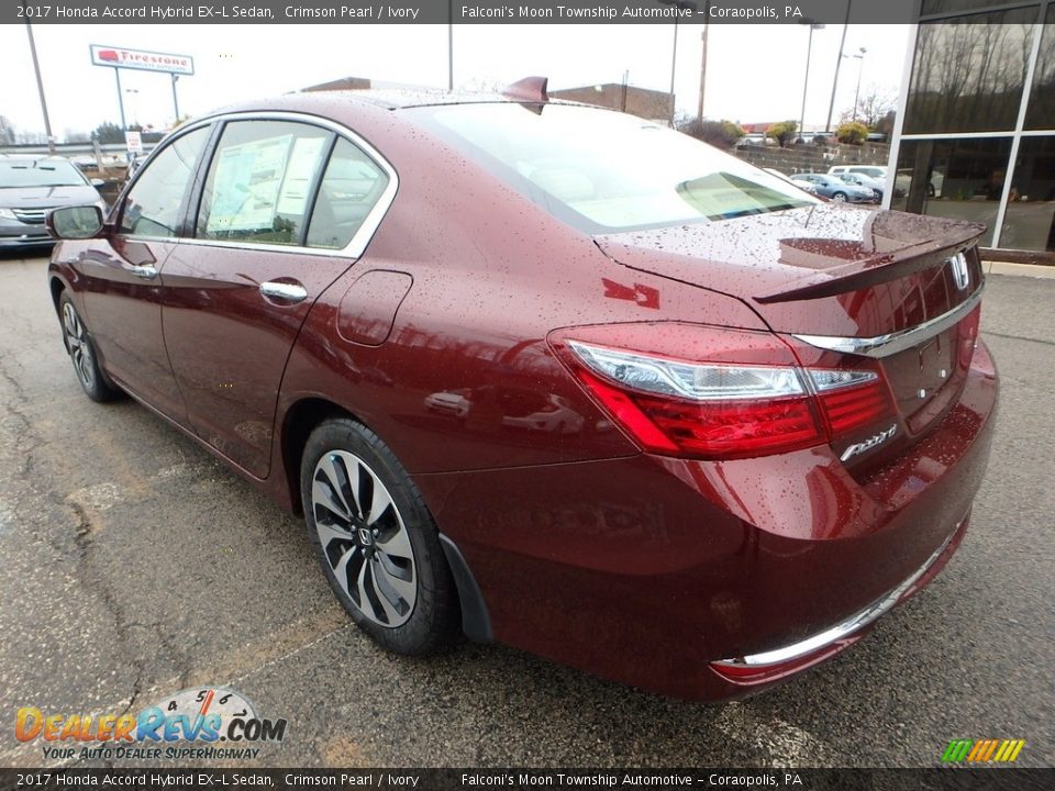 2017 Honda Accord Hybrid EX-L Sedan Crimson Pearl / Ivory Photo #2