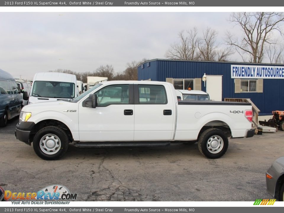 2013 Ford F150 XL SuperCrew 4x4 Oxford White / Steel Gray Photo #2