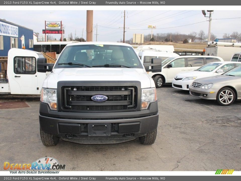 2013 Ford F150 XL SuperCrew 4x4 Oxford White / Steel Gray Photo #3