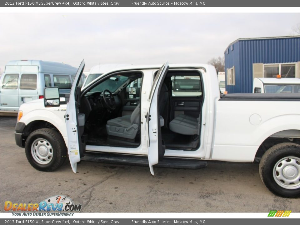 2013 Ford F150 XL SuperCrew 4x4 Oxford White / Steel Gray Photo #4