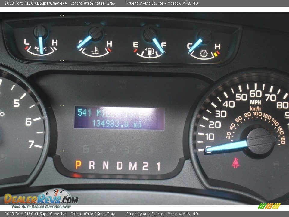 2013 Ford F150 XL SuperCrew 4x4 Oxford White / Steel Gray Photo #5