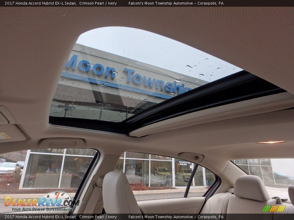 2017 Honda Accord Hybrid EX-L Sedan Crimson Pearl / Ivory Photo #8