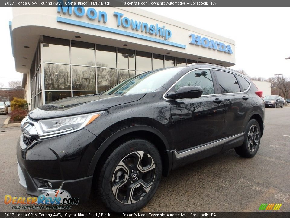 2017 Honda CR-V Touring AWD Crystal Black Pearl / Black Photo #1