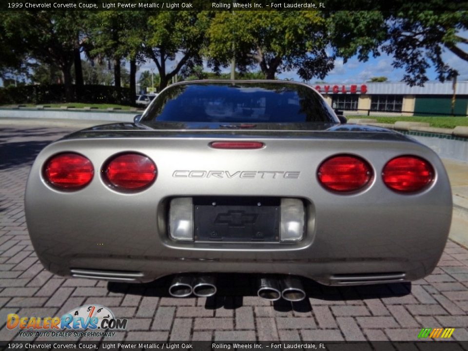 1999 Chevrolet Corvette Coupe Light Pewter Metallic / Light Oak Photo #7