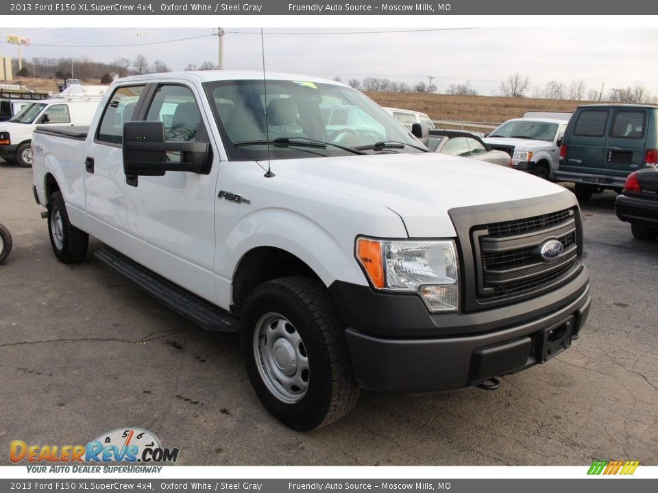 2013 Ford F150 XL SuperCrew 4x4 Oxford White / Steel Gray Photo #10