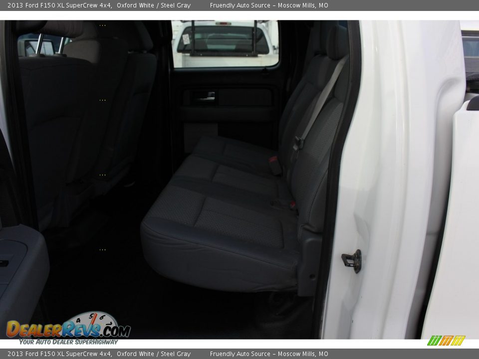 2013 Ford F150 XL SuperCrew 4x4 Oxford White / Steel Gray Photo #11