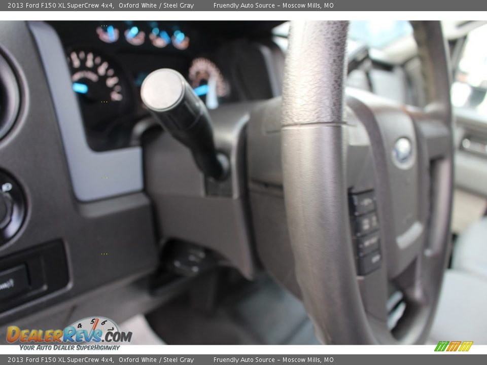 2013 Ford F150 XL SuperCrew 4x4 Oxford White / Steel Gray Photo #13