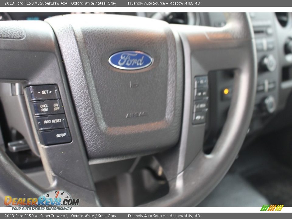 2013 Ford F150 XL SuperCrew 4x4 Oxford White / Steel Gray Photo #14