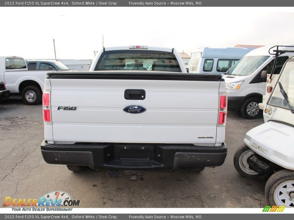 2013 Ford F150 XL SuperCrew 4x4 Oxford White / Steel Gray Photo #15