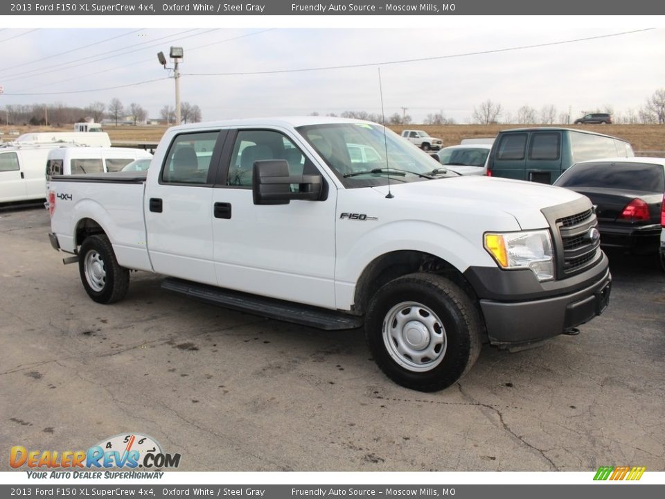 2013 Ford F150 XL SuperCrew 4x4 Oxford White / Steel Gray Photo #24