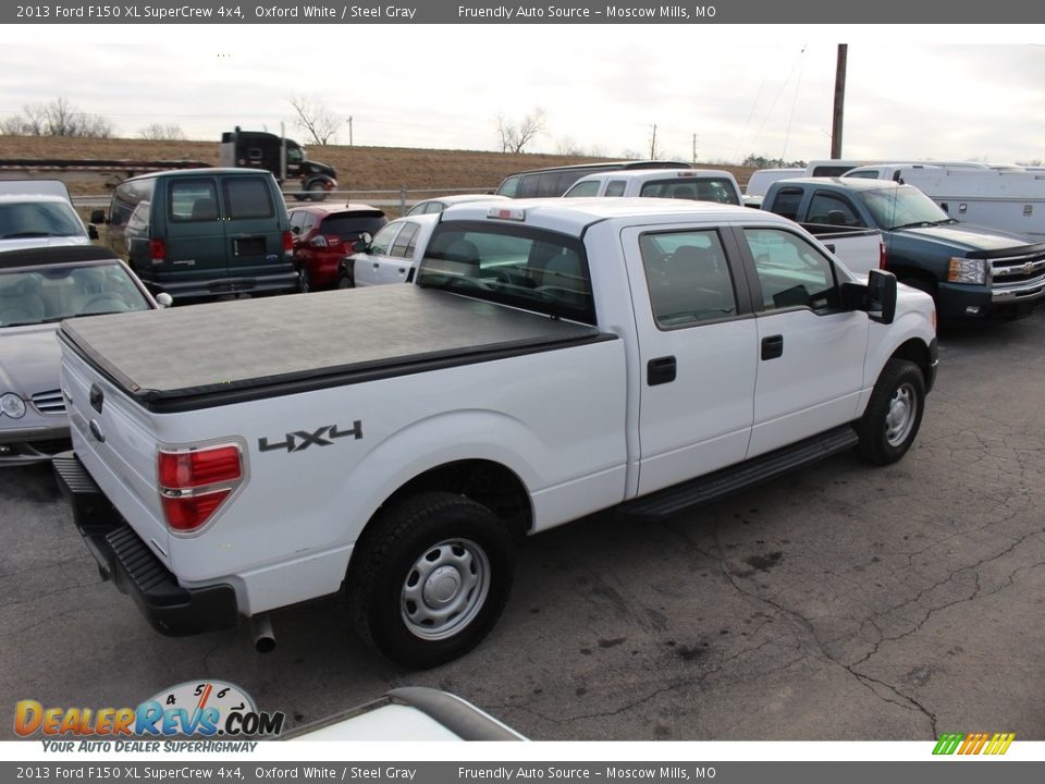2013 Ford F150 XL SuperCrew 4x4 Oxford White / Steel Gray Photo #25