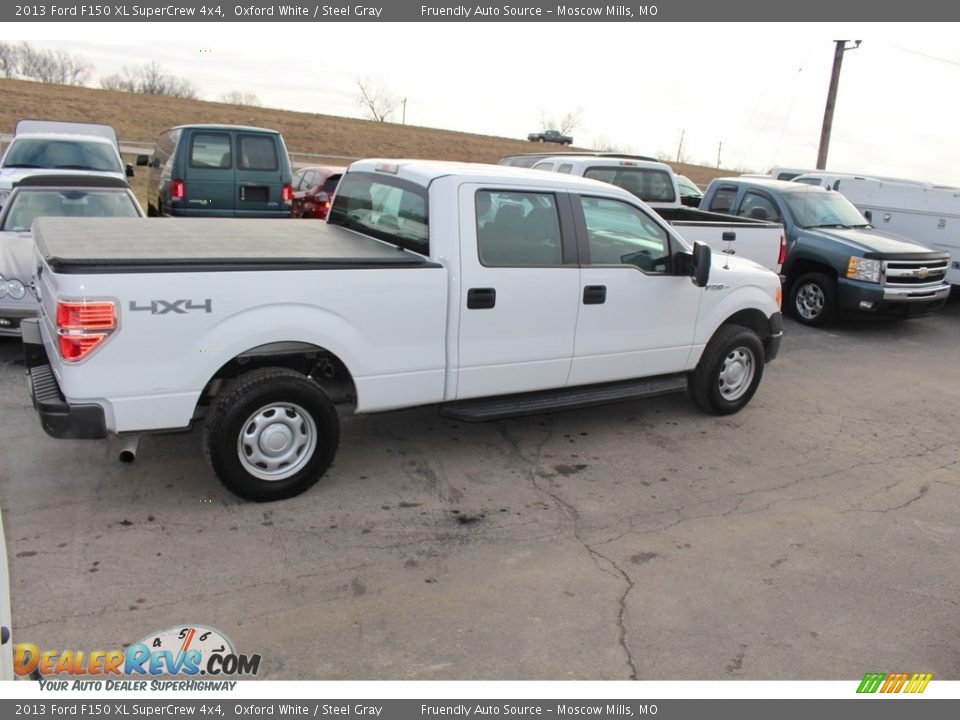 2013 Ford F150 XL SuperCrew 4x4 Oxford White / Steel Gray Photo #26