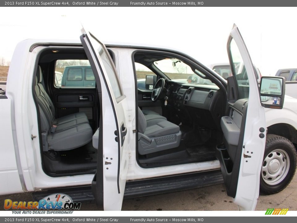 2013 Ford F150 XL SuperCrew 4x4 Oxford White / Steel Gray Photo #27