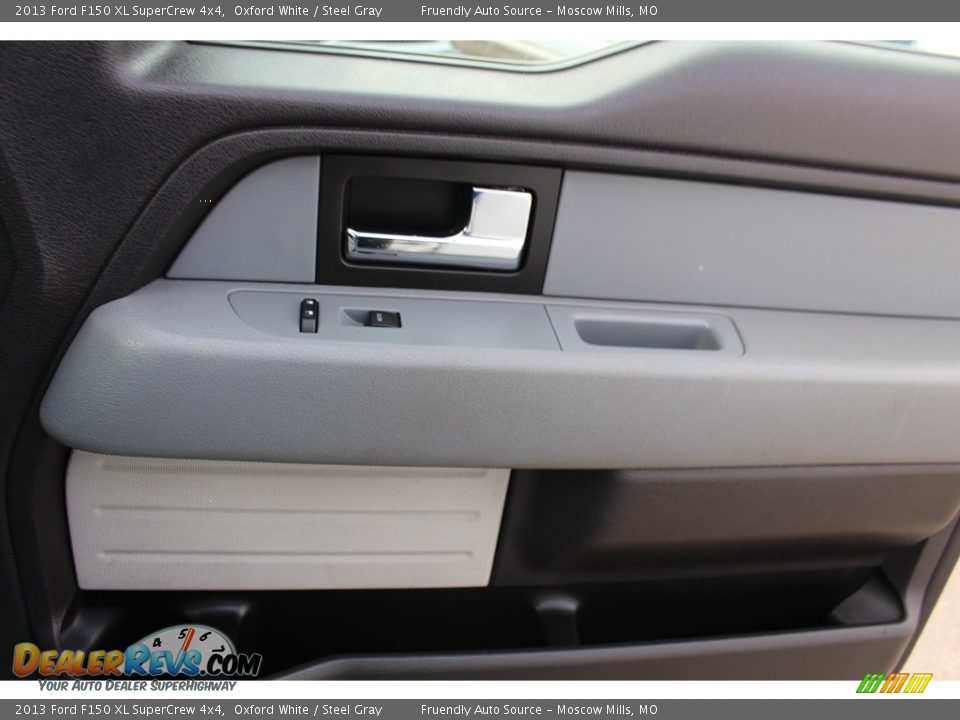 2013 Ford F150 XL SuperCrew 4x4 Oxford White / Steel Gray Photo #32