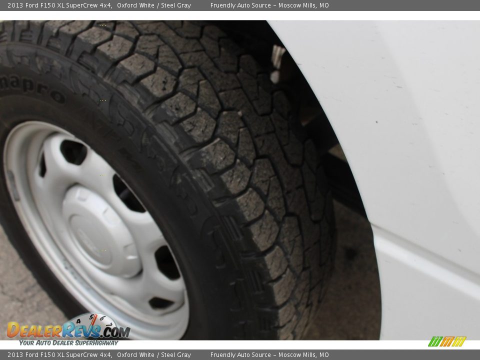 2013 Ford F150 XL SuperCrew 4x4 Oxford White / Steel Gray Photo #33
