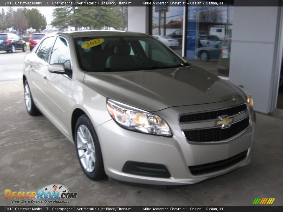 2013 Chevrolet Malibu LT Champagne Silver Metallic / Jet Black/Titanium Photo #1
