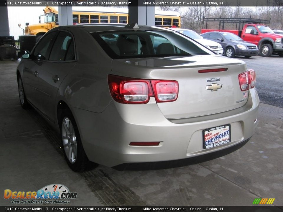 2013 Chevrolet Malibu LT Champagne Silver Metallic / Jet Black/Titanium Photo #3